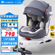 innokids兒童安全座椅汽車(chē)用0-4-12歲360度旋轉嬰兒i-size車(chē)載 夢(mèng)幻守護者 【旗艦款】魔力灰+可折疊支撐腿