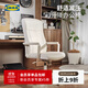 宜家（IKEA）米博格椅子電腦椅游戲電競椅升降辦公轉椅 米黃色轉椅