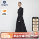 Navigare意大利小帆船女士秋冬長(cháng)袖連衣裙保暖大裙擺長(cháng)裙2332875508黑XL