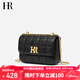 HR赫蓮娜包包女包菱格鏈條包女頭層牛皮單肩斜挎包女小方包生日禮物