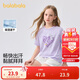巴拉巴拉童裝兒童短袖t恤女童2025夏裝大童速干甜美學(xué)院上衣208225117005