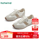 熱風(fēng)百搭德訓鞋女款2025年春季新款阿甘慢跑鞋舒適運動(dòng)休閑鞋子女 89米杏 36