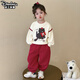 迪士咪魯（DISHIMILU）女小童套裝秋裝卡通休閑2025新款秋季寶寶兒童裝女孩春秋小孩衣服 XT2007-圖片色 110 碼/身高100-110cm（3-4歲）