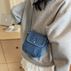 集領(lǐng)百搭ins牛仔小包包女2026新款時(shí)尚手機包小方包秋冬高級感斜挎包 牛仔斜挎包【淺藍色18*5*17】