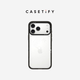 CASETIFY 失重3.0 適用于 iPhone17/16/15 Air/Plus/Pro/Max 蘋(píng)果手機殼 透明黑框 iPhone 15 Pro Max