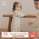 乖奇熊嬰兒純棉連體衣春秋季居家寶寶無(wú)骨長(zhǎng)袖打底哈衣爬衣外出服