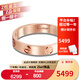 卡地亞（Cartier）戒指男女同款3.6毫米寬LOVE結婚婚戒情侶對戒 生日七夕情人節禮物 B4085200 18K玫瑰金色 51