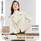 尚都比拉春夏季時(shí)尚短款西裝領(lǐng)外套女小個(gè)子女裝通勤西服 杏仁油 M