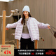 艾萊依輕薄羽絨服女士2025春秋新款簡(jiǎn)約純色外套立領(lǐng)鴨絨保暖短款羽絨服 云霧紫 M 【建議110-130斤】160