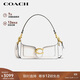 蔻馳（COACH）專(zhuān)柜款女士TABBY20手提單肩斜挎酒神包粉筆白色CM546