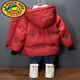 G.DUCKKIDS小黃鴨男童羽絨服冬季2025新款潮紅色過(guò)年喜慶衣服兒童外套男孩寶 紅色/中國龍羽絨服 90