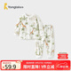 童泰（TONGTAI）嬰兒套裝四季純棉寶寶衣服男女童家居服內(nèi)衣上衣褲子綠色100碼