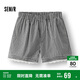 森馬（Semir）休閑褲女寬松松緊腰溫柔2025夏季甜美風(fēng)蕾絲花邊短褲109325125002