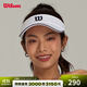 威爾勝（Wilson）官方男女中性經(jīng)典輕量透氣可調(diào)節(jié)空頂帽運動休閑潮流網(wǎng)球帽 經(jīng)典logo-亮白色WU00014511WTA L-XL(58-62CM)