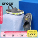 卡駱馳crocs洞洞鞋貝雅卡駱班輕便耐磨一腳蹬休閑鞋|205089 石板灰/青檸綠-0GX 41 /42(260mm)