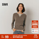 森馬（Semir）森馬毛衣女短款假兩件含羊毛針織衫24冬新款保暖內搭109724107015