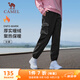 駱駝（CAMEL）加絨戶(hù)外登山褲女防潑水束腳工裝褲 J24CZ0L7663 幻影黑 L