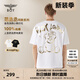BOY LONDON【范丞丞同款】夏季短袖情侶小熊涂鴉滿(mǎn)印潮牌T恤N01019 白色 M 此款偏大，建議拍小一碼
