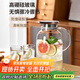 青蘋果超大容量耐熱冷水壺2.5L帶刻度硅膠保護(hù)套 可加熱煮茶壺涼水壺