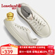 楓葉（leaveland）板鞋男秋冬新款透氣厚底男士休閑鞋輕便軟底戶(hù)外運動(dòng)小白鞋子男 白色（皮鞋碼） 41