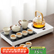 唐豐汝窯功夫茶具套裝家用輕奢高檔小型茶臺自動(dòng)煮茶燒水壺一體式茶盤(pán) 觀(guān)山一體+楓梭壺+素語(yǔ)西施壺9頭