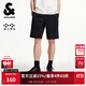 杰克·瓊斯（JACK&JONES）男裝舒適彈力百搭潮流個(gè)性休閑酷帥簡(jiǎn)約風(fēng)基礎純色短褲225243014 A16深灰牛仔 M (175)