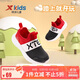 特步（XTEP）兒童童鞋幼小童簡(jiǎn)約一腳蹬舒適運動(dòng)跑鞋 鋼鐵紅/黑 31碼