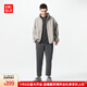 優(yōu)衣庫男裝女裝防風立領茄克外套夾克戶外休閑連帽外套新款475038 475038/03灰色 S /165/84A