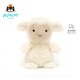 Jellycat小羊公仔動(dòng)物毛絨玩偶潮玩安撫娃娃陪伴公仔教師節生日禮物 乳白色 Little