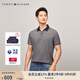 TOMMY HILFIGER【透氣舒適】夏季男珠地網(wǎng)眼花紗鑲邊翻領(lǐng)短袖T恤POLO 深灰色DW5 L （推薦：150-165斤）