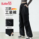 班尼路（Baleno）兩穿軟殼三防工裝褲女2025春秋季新款戶(hù)外徒步登山防風(fēng)防水傘兵褲