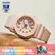 卡西歐（CASIO）【送禮物】手表女G-SHOCK獨角獸中性農家橡樹(shù)潮流運動(dòng)電子表 GMA-P2100M-4A裸粉玫瑰金 縮小款