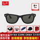 RayBan雷朋太陽鏡墨鏡徒步旅行者方形舒適男女款開車偏光太陽鏡0RB2140F 偏光款901/58黑框綠色尺寸52