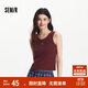 森馬（Semir）背心女短款蝴蝶結溫柔夏季2025時(shí)尚緊身繡花圓領(lǐng)上衣109325102001