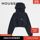 moussy 新品迪士尼合作款粉嫩米奇連帽衛衣010HSQ90-0260 021淺黑色 均碼