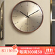 克拉蘇（CRASSUS）克拉蘇家用客廳掛鐘現代簡(jiǎn)約網(wǎng)紅掛墻時(shí)鐘創(chuàng  )意輕奢鐘表餐廳掛表 鋁面數字電波款 16英寸