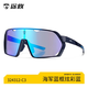 途族登山護目鏡徒步防塵運動(dòng)眼鏡防風(fēng)沙騎行眼鏡日夜可用 炫彩藍片-(普通）-小臉專(zhuān)屬（324