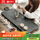 金鑲玉烏金石茶盤(pán)托盤(pán)茶臺茶海整塊大號商務(wù)家用簡(jiǎn)約 同心茶盤(pán)80*32