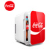 可口可樂(lè )（Coca-Cola）車(chē)載冰箱10L迷你小冰箱車(chē)家兩用小型冰箱學(xué)生宿舍辦公室冷暖冰箱