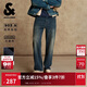 杰克·瓊斯（JACK&JONES） 男裝牛仔褲秋時(shí)尚經(jīng)典簡(jiǎn)約做舊水洗加絨寬松直筒褲子225432017