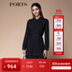 PORTS寶姿秋冬新品女裝縫制針織長(cháng)袖連衣裙SM9N014NCC148 黑色 M (6)