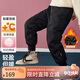 ASK JUNIOR女童羽絨褲冬裝兒童純色加厚保暖白鴨絨長褲 黑色 120