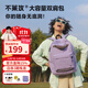 不萊玫微笑書(shū)包高中通勤背包輕便大容量雙肩包電腦包簡(jiǎn)約時(shí)尚 紫色