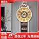 康巴絲（Compas）新中式掛鐘客廳免打孔家用高檔搖擺鐘帶日歷簡(jiǎn)約時(shí)尚掛墻時(shí)鐘掛表 雙顯款（貝殼金屬盤(pán)71*32厘米） 手動(dòng)對時(shí)