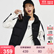 卡帕（Kappa）復古運動(dòng)羽絨馬甲女冬字母刺繡立領(lǐng)保暖背心K0D82NY20