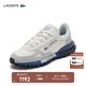 LACOSTE【王一博同款】法國鱷魚(yú)男鞋25春夏新款男式皮革運動(dòng)鞋|49SMA0002 1T3/白色/淺藍色 41 7.5