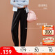安踏自由褲丨繭型蘿卜褲女冬季新款加絨寬松高腰休閑運動(dòng)長(cháng)褲衛褲