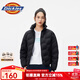 dickies羽絨服 全身壓印印花羽絨服 保暖外套上衣DK010807 黑色 L 充絨量:169g