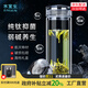 水宜生玻璃杯鈦杯雙層弱堿性水杯純鈦高檔商務(wù)泡茶杯禮盒裝保溫鈦晶杯子