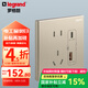 羅格朗（LEGRAND）開(kāi)關(guān)插座面板 逸景系列米蘭金色家用86型 Type A+C 充電 插座